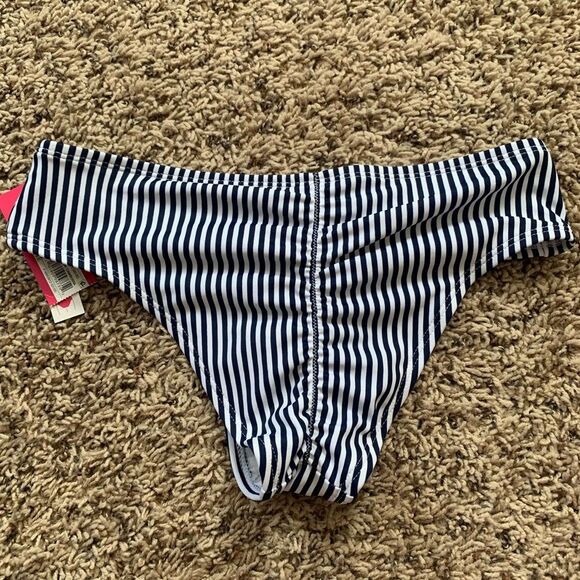 Xhilaration | blue and white stripe bikini NWT - Picture 7 of 8